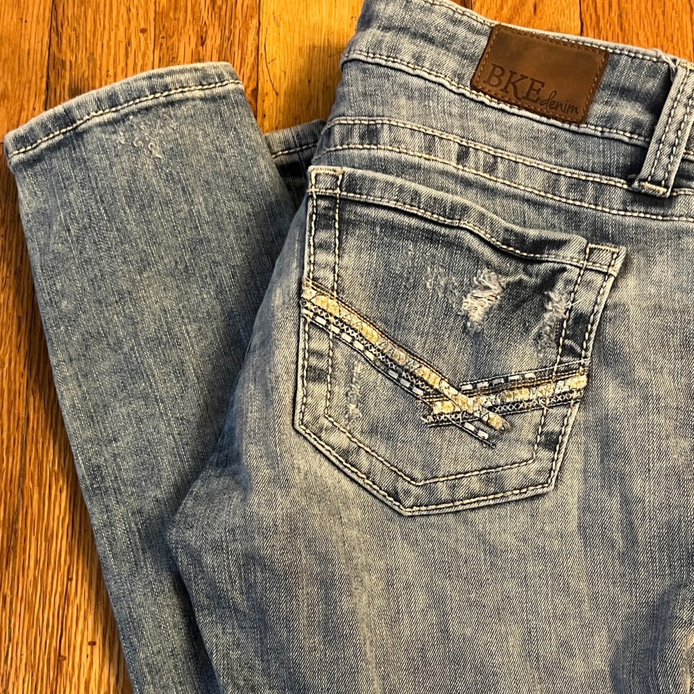 BKE Women's Light Blue Starlite Skinny Jeans- size 28R